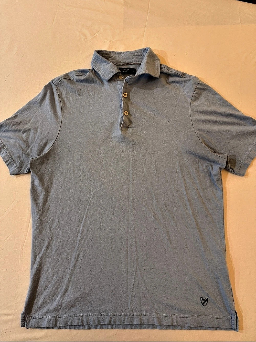 Cremieux Classics Men's Polo Shirt Blue Size Medium